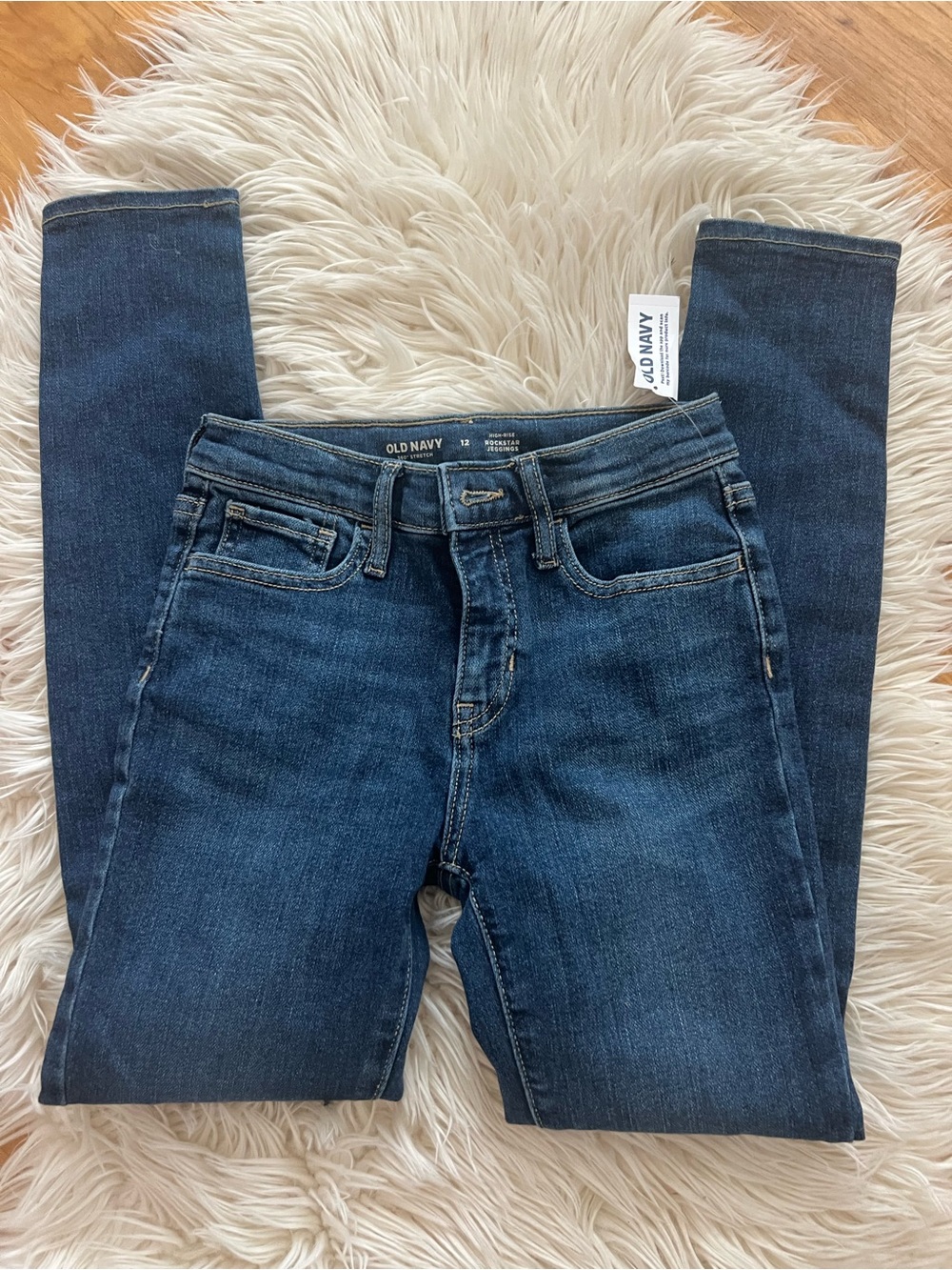Old Navy Dark Blue Kids Skinny Jeans, size 12